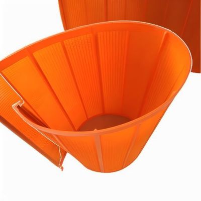 Sito poliuretanowe pomarańczowe 1040x700mm 0,045mm do surowców szklarskich