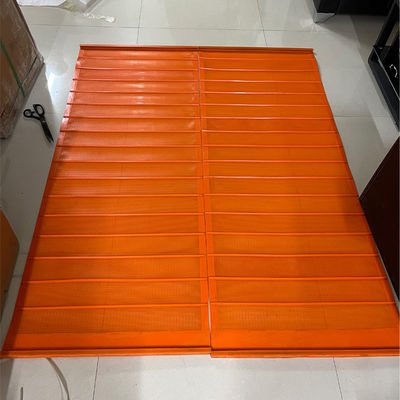 Czerwony PU Screen Mat 5,0 mm Mesh dla grubości agregatu